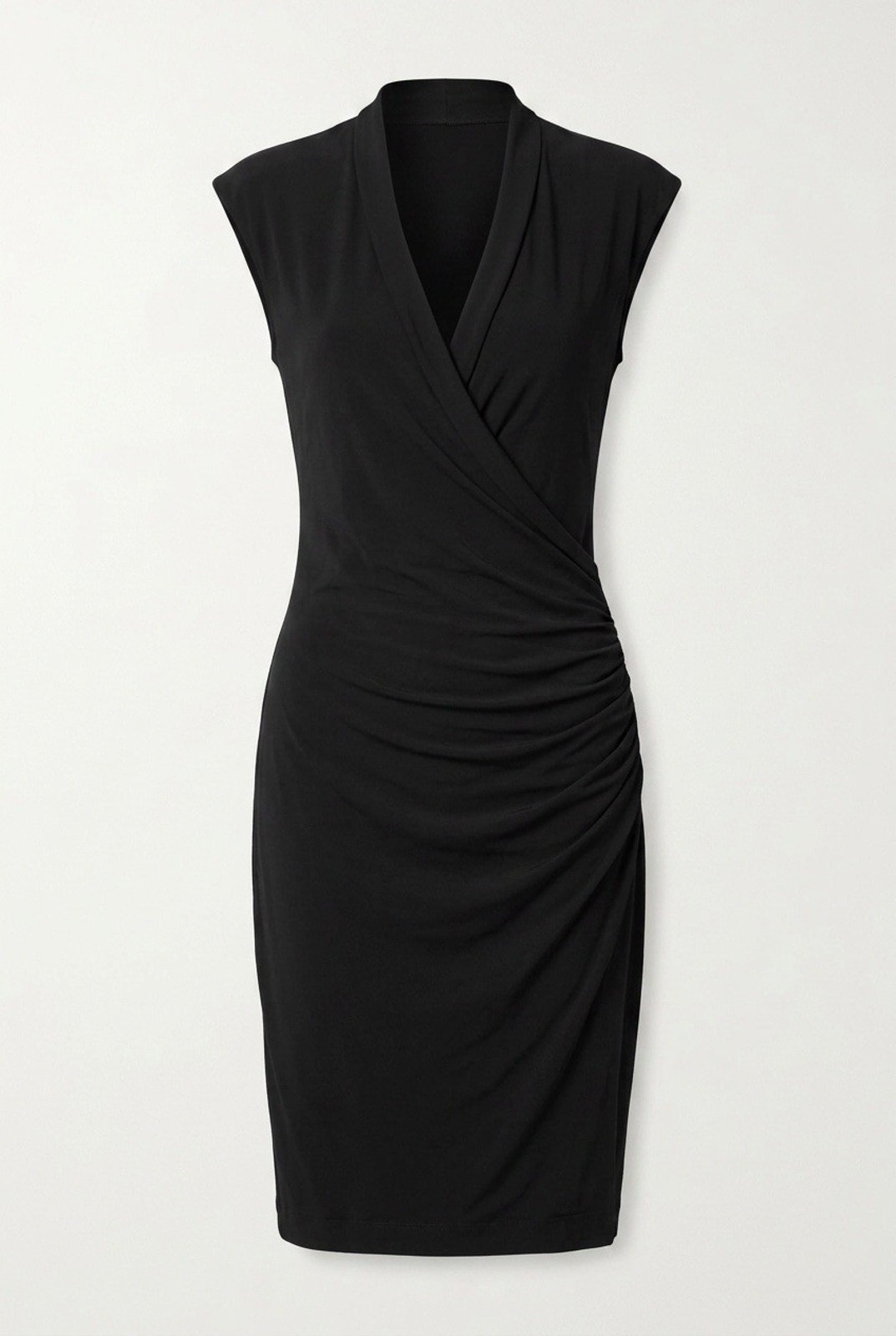 Norma Kamali Black Kamal Kulture Ruched Waist Dress Med, Cocktail, Dressy